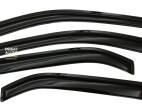 Window Deflectors 4 pcs Set Chevrolet TRAVERSE 2018-2025 Ventvisor OUTSIDE MOUNT Smoke AVS 94553