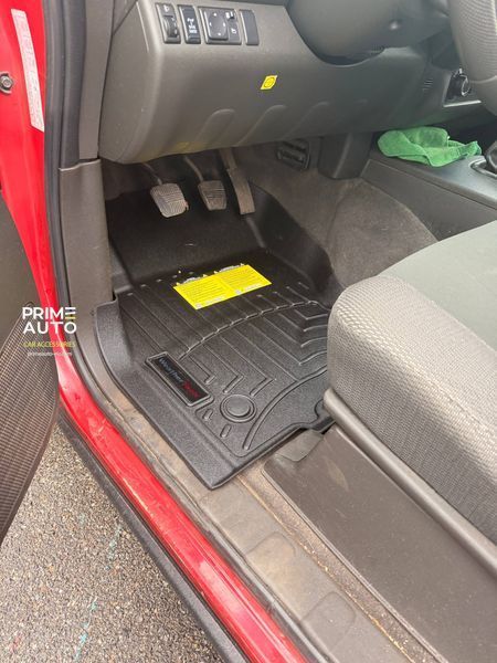 Car Mats 3D Liners Front Nissan Navara 2010 - 2015 Black WeatherTech 445091