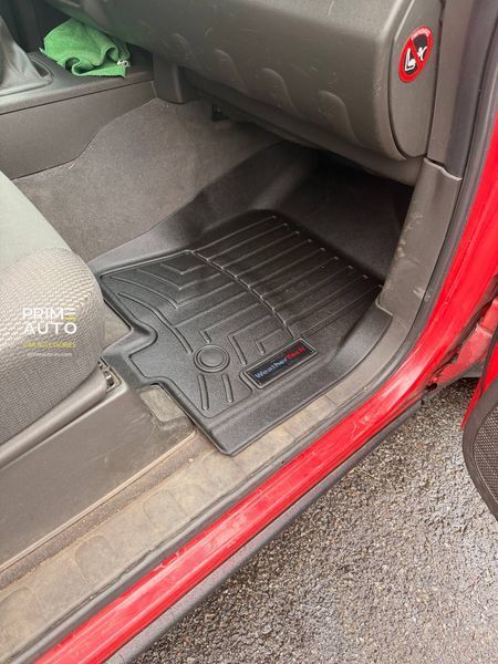 Car Mats 3D Liners Front Nissan Navara 2010 - 2015 Black WeatherTech 445091