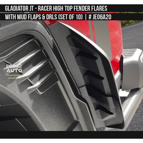 Фендера с ДХО и брызговиками Jeep Gladiator 2019-2025 чёрный AIR DESIGN JE06A20 JE06A20 фото