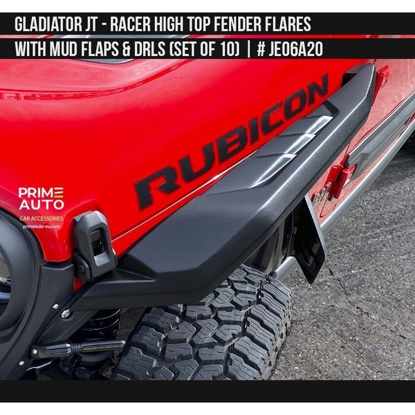 Фендера с ДХО и брызговиками Jeep Gladiator 2019-2025 чёрный AIR DESIGN JE06A20 JE06A20 фото