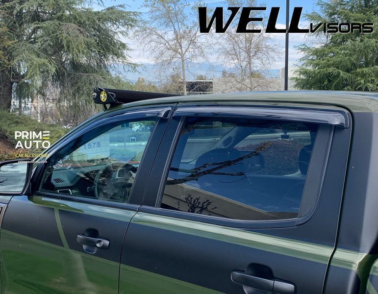 Owiewki do szyb samochodowych num 4 szt Premium seria Ford Ranger USA 2011 - 2022 Super Crew Wellvisors 3-847FD023