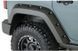 Fender Flares rear 2 PCs Jeep Wrangler JK Unlimited 2007-2018 Pocket-style black Bushwacker 10080-02