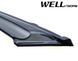 Owiewki do szyb samochodowych num 4 szt aerodynamiczny (z czarną listwą) Honda Civic 2006 - 2011 Sedan Wellvisors 3-847HD008