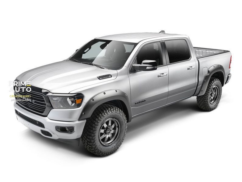 Fender Flares set 4 PCs RAM/Dodge Ram 2500/3500 2019-2025 Forge-style black Bushwacker 58137-08