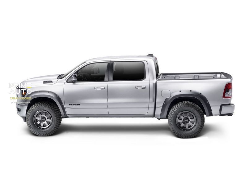 Fender Flares set 4 PCs RAM/Dodge Ram 2500/3500 2019-2025 Forge-style black Bushwacker 58137-08