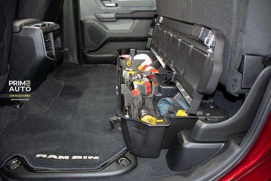 Lockable Heavy-Duty Under Seat Storage Ram 1500 2019-2026 Crew Cab black D&Uuml;HA 30120