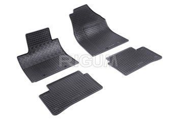 Dywaniki samochodowe gumowe zestaw 4 szt czarny Hyundai i10 2013-2020 Rigum 901153
