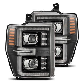 Lampy przednie Ford Super Duty 2008-2010 LED LUXX seria czarny AlphaRex 880312