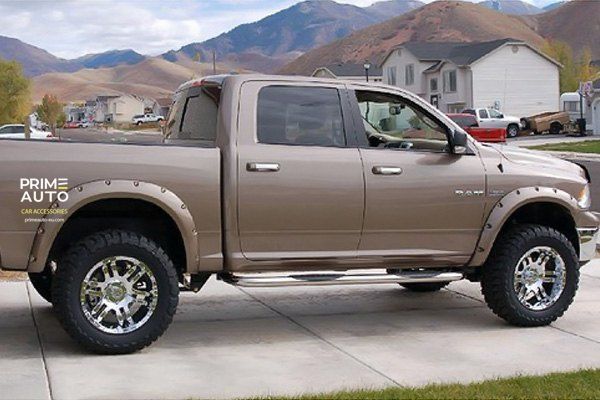 Fender Flares set 4 PCs RAM/Dodge Ram 1500 Classic 2002-2008 Forge-style black Bushwacker 58203-08