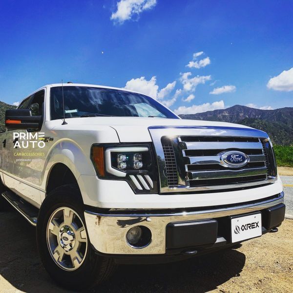 Faruri faţă Ford F-150 2009-2014 LED NOVA series negru AlphaRex 880192