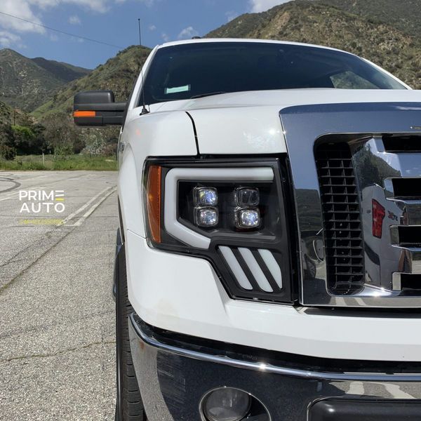 Faruri faţă Ford F-150 2009-2014 LED NOVA series negru AlphaRex 880192