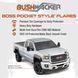Poszerzenia nadkoli ustawić 4 szt GMC Sierra 2500/3500 HD 2011-2014 Boss Pocket-style czarny Bushwacker 40953-02