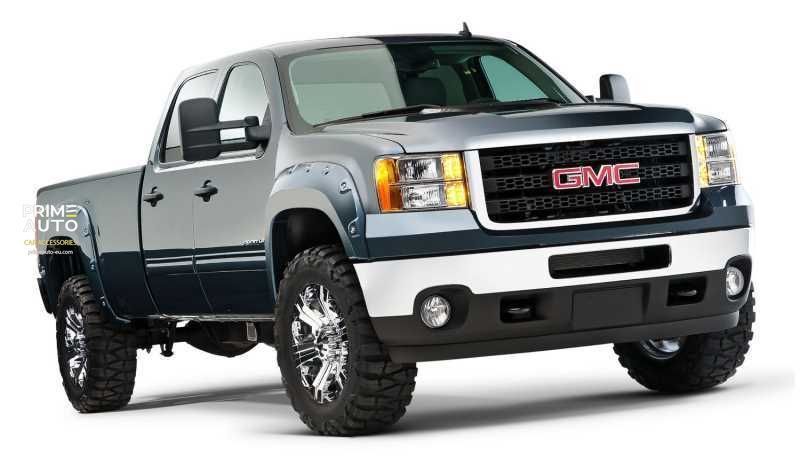 Poszerzenia nadkoli ustawić 4 szt GMC Sierra 2500/3500 HD 2011-2014 Boss Pocket-style czarny Bushwacker 40953-02