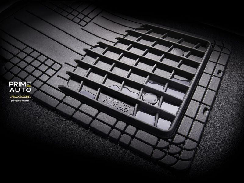 Covorașe universale din cauciuc cu o margine HeavyDuty negru WeatherTech 11AVMSBHD