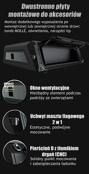 Aluminum HardTop Canopy pickup JUSNCAP RAM Ram 1500 TRX 2019 - 2024 JD10F15R19T14&hellip;
