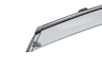Window Deflectors 4pcs Set With Black Trim Land Rover Discovery Sport 2015-2025 Wellvisors 3-847LR008