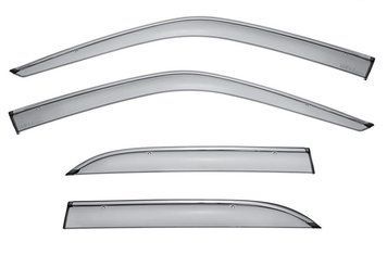 Window Deflectors 4pcs Set with Chrome Trim Lexus LS 1995-2000 Wellvisors 3-847LX014