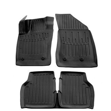 Dywaniki gumowe z bokiem zestaw 5 szt Jeep Compass 2017 - 2027 czarny 5046045 SOVA-PL