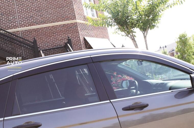 Window Deflectors 4 pcs Set Honda Odyssey 2018-2025 VENTVISOR LOW PRO Dark Smoke AVS 894117