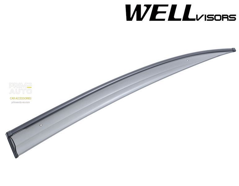 Owiewki do szyb samochodowych num 4 szt aerodynamiczny (z czarną listwą) Honda Civic 2012 - 2015 Sedan Wellvisors 3-847HD010