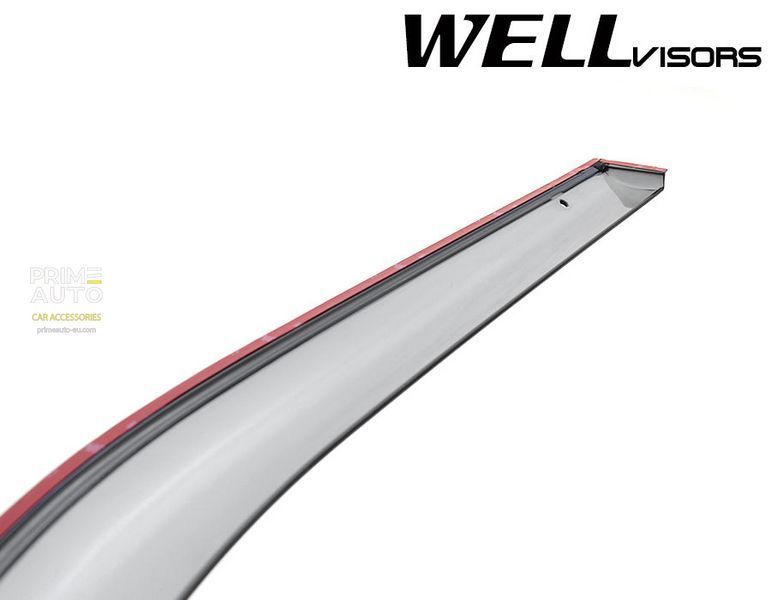 Owiewki do szyb samochodowych num 4 szt z chromowaną odlewanie Lexus LS 1995 - 2000 Wellvisors 3-847LX014