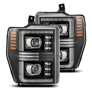 Lampy przednie Ford Super Duty 2008-2010 PRO seria czarny AlphaRex 880308