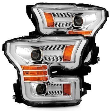 Lampy przednie Ford F-150 2015-2017 PRO seria chrom AlphaRex 880157
