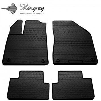 Rubber Car Mats set 4 pcs Chrysler 200 2014 - 2025 black 1061014