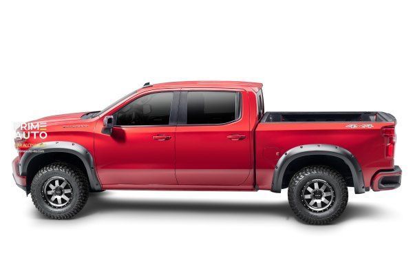 Fender Flares set 4 PCs Chevrolet Silverado 1500 2019-2021 Forge-style black Bushwacker 48140-08