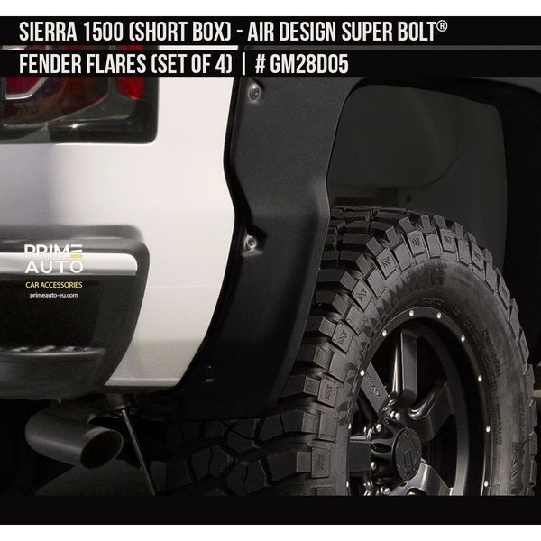 Фендера GMC Sierra 1500 2016-2018 черный AIR DESIGN GM28D05 GM28D05 фото