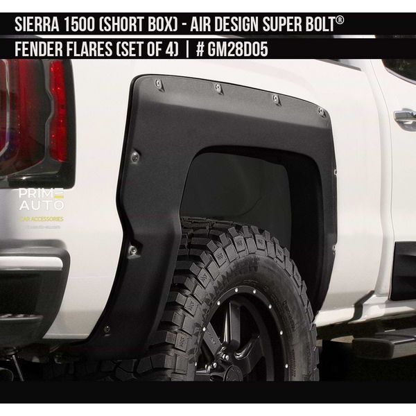 Фендера GMC Sierra 1500 2016-2018 черный AIR DESIGN GM28D05 GM28D05 фото