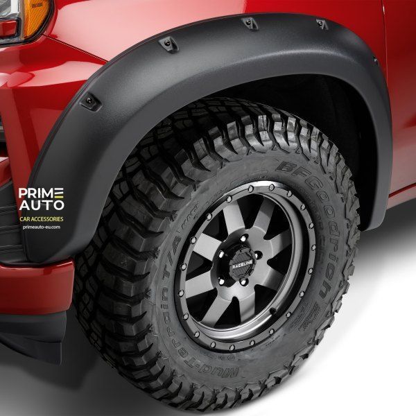 Fender Flares set 4 PCs Chevrolet Silverado 1500 2019-2021 Forge-style black Bushwacker 48140-08