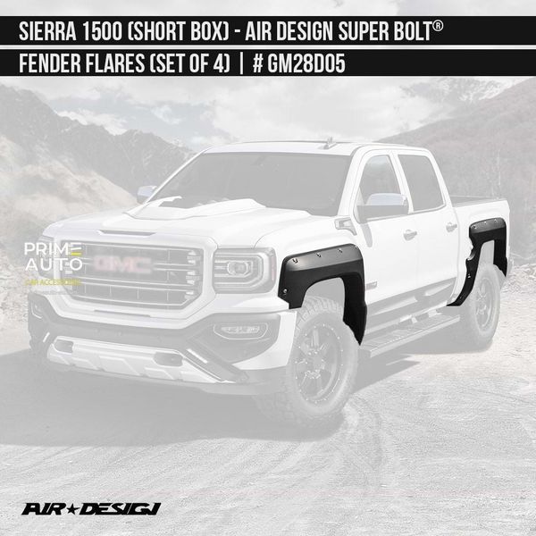 Фендера GMC Sierra 1500 2016-2018 черный AIR DESIGN GM28D05 GM28D05 фото