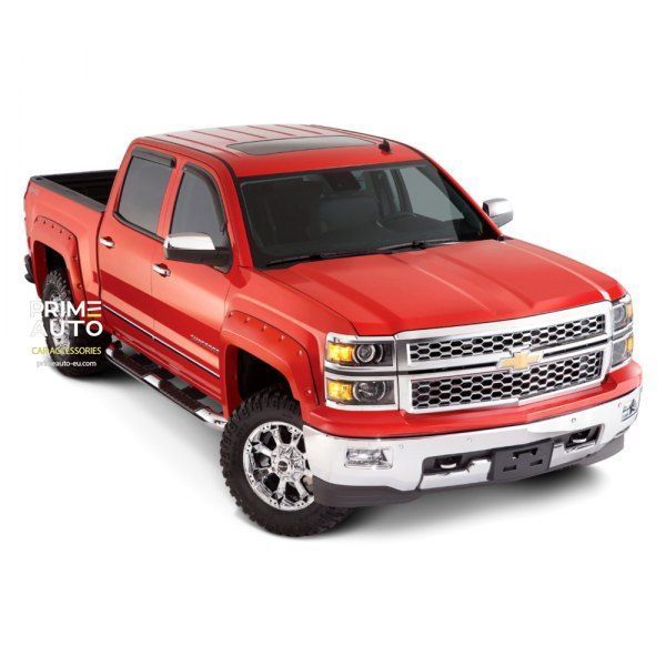 Fender Flares set 4 PCs Chevrolet Silverado 1500 2019-2021 Forge-style black Bushwacker 48140-08