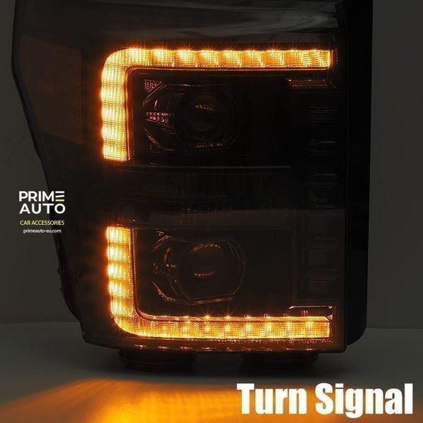 Lampy przednie Ford Super Duty 2011-2016 LED LUXX seria kolor Alpha-Black AlphaRex 880143