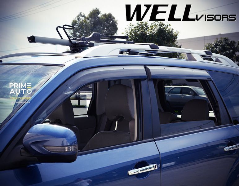 Дефлекторы окон к-т 4 шт Premium серия Subaru Forester 2009 - 2013 Wellvisors 3-847SU002 3-847SU002 фото