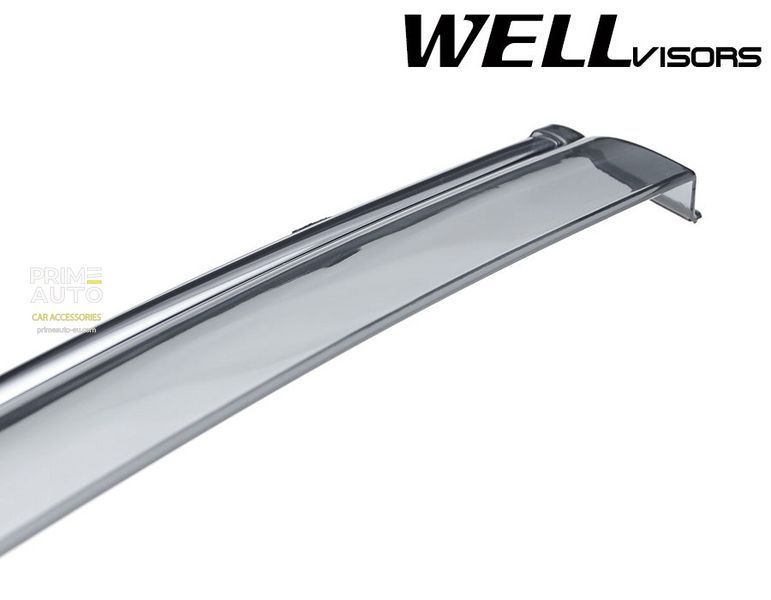 Дефлекторы окон к-т 4 шт с хромированным молдингом Nissan Altima 2013 - 2018 Sedan Wellvisors 3-847NS006 3-847NS006 фото