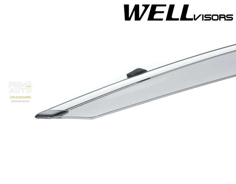 Дефлекторы окон к-т 4 шт с хромированным молдингом Volvo XC60 2018 - 2025 Wellvisors 3-847VO007 3-847VO007 фото