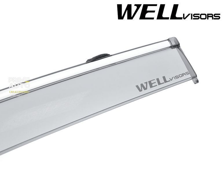 Дефлекторы окон к-т 4 шт с хромированным молдингом Volvo XC60 2018 - 2025 Wellvisors 3-847VO007 3-847VO007 фото