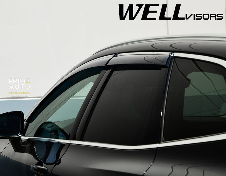 Дефлекторы окон к-т 4 шт с хромированным молдингом Volvo XC60 2018 - 2025 Wellvisors 3-847VO007 3-847VO007 фото
