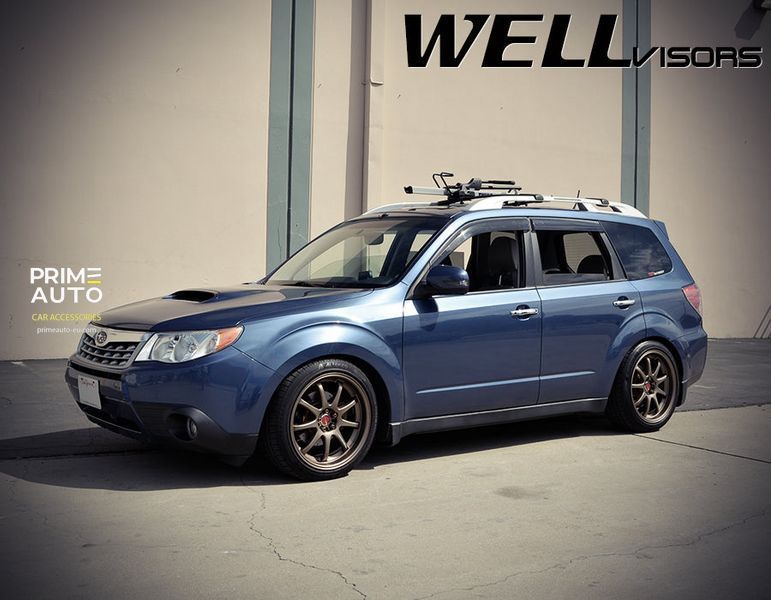 Дефлекторы окон к-т 4 шт Premium серия Subaru Forester 2009 - 2013 Wellvisors 3-847SU002 3-847SU002 фото