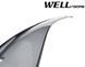Window Deflectors 4pcs Set with Chrome Trim Kia Optima 2011-2015 Wellvisors 3-847KA006