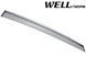 Window Deflectors 4pcs Set with Chrome Trim Kia Optima 2011-2015 Wellvisors 3-847KA006