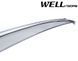 Owiewki do szyb samochodowych num 4 szt z chromowaną odlewanie Hyundai Sonata 2015 - 2019 Wellvisors 3-847HY009