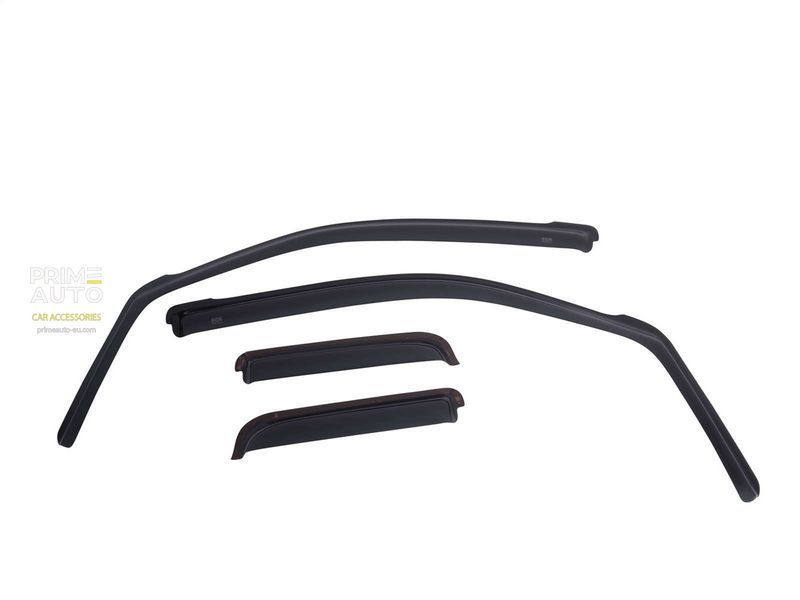 Window Deflectors 4 pcs set Chevrolet Avalanche 2007 - 2013 Dark Gloss Crew Cab EGR 571701