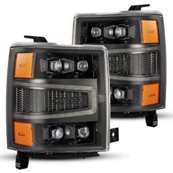 Lampy przednie Chevrolet Silverado 1500 2014-2015 LED NOVA seria kolor Alpha-Black AlphaRex 880241