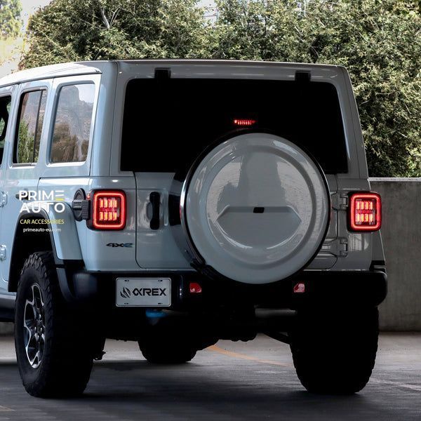 Rear lights Jeep Wrangler 2019-2025 NOVA-Series Black-Red AlphaRex 602020