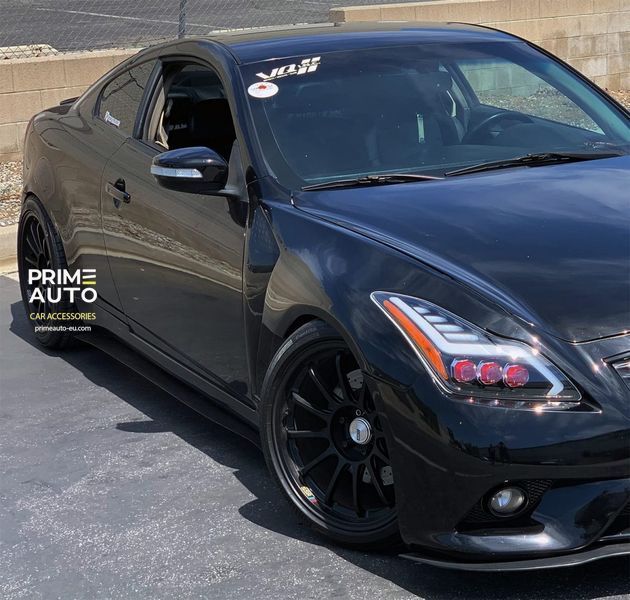 Передние фары Infiniti G37 2008-2013 LED NOVA серия хром AlphaRex 881990 881990 фото