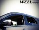 Window Deflectors 4pcs Set with Chrome Trim Acura MDX 2007-2013 Wellvisors 3-847AC002